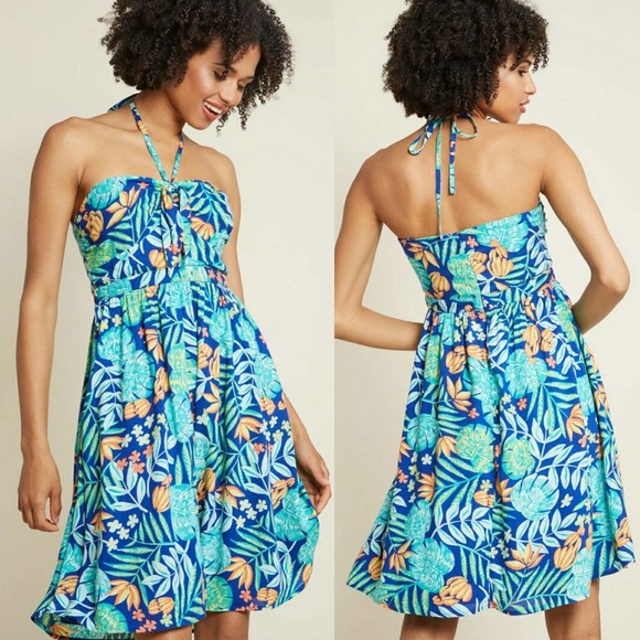 Modcloth Welcome Convertible A-Line Dress NEW - Picture 2 of 7